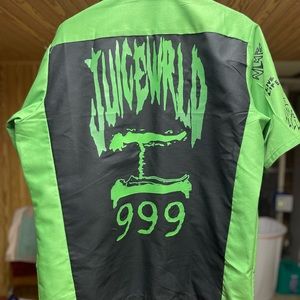 Juice WRLD 999 Abyss anti slim green work shirt